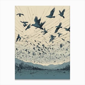 Birds In Flight Canvas Print