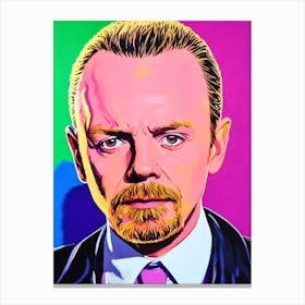 Simon Pegg Pop Movies Art Movies Canvas Print