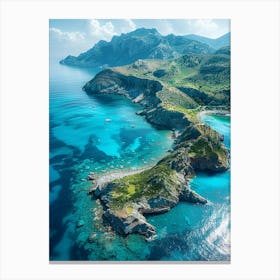 Aerial View Of The Island 1 Canvas Print