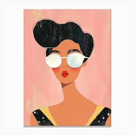 Woman In Sunglasses 8 Canvas Print