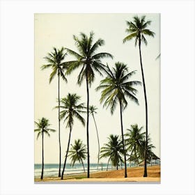 Hikkaduwa Beach Sri Lanka Vintage Canvas Print