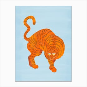 Tiger Blue Canvas Print