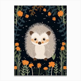 Baby Animal Illustration  Porcupine 6 Canvas Print