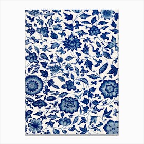 Chinese Blue And White Canvas Print