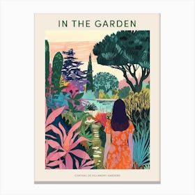 In The Garden Poster Chateau De Villandry Gardens 4 Canvas Print