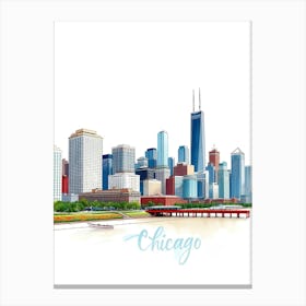 Springtime in the City Canvas Print