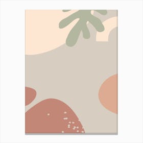 Abstract Painting. Desert - boho travel pastel vector pattern Canvas Print