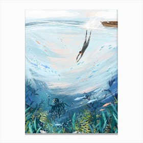 Dive Into The Unknown Canvas Print