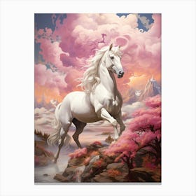 White Horse 1 Canvas Print