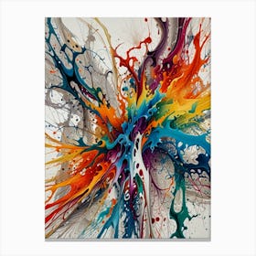 Colorful Splashes 8 Canvas Print