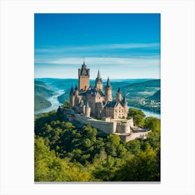 Castle On The Rhine Canvas Print