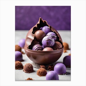 Purple And Chocolate Canvas Print
