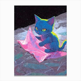 Blue Cat 3 Canvas Print