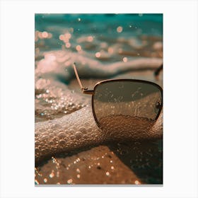 Sunglasses On The Beach 2 Canvas Print