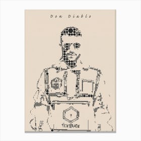 Don Diablo Minimalist Canvas Print