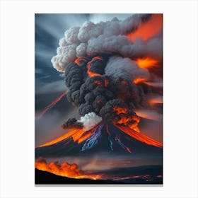 Volcano Eruption 1 Canvas Print