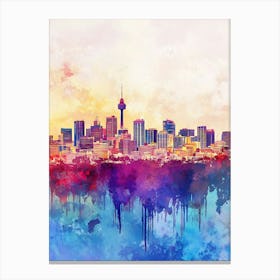 Auckland City Skyline 1 Canvas Print