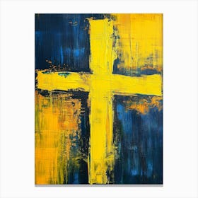 Cross Of Sweden Canvas Print