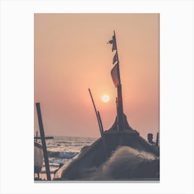 Sunset In Goa Canvas Print