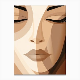 Woman'S Face 21 Canvas Print