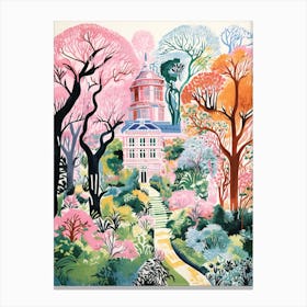 Dumbarton Oaks Usa Modern Illustration 1 Canvas Print