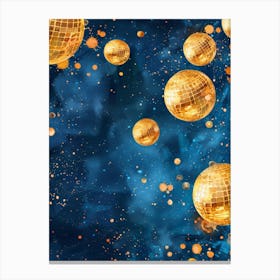 Disco Balls In Space Canvas Print