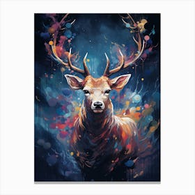 Deer Painting Canvas Print