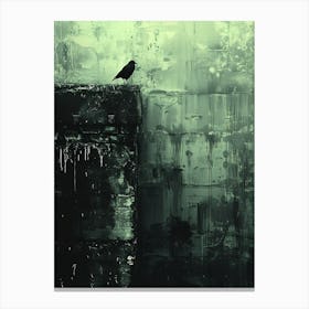 Crow vintage Canvas Print