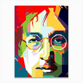 John Lennon Imagine Pop Art WPAP Canvas Print