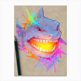 Shark Art Canvas Print