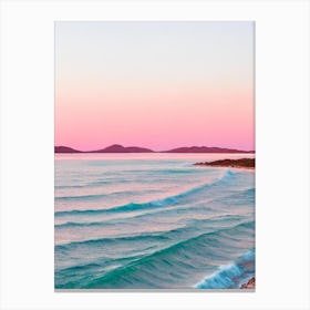 Lucky Bay, Australia Pink Photography 2 Canvas Print