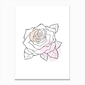 Rose Flower Canvas Print