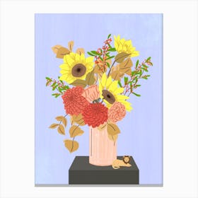 Flowers For Leo Canvas Print