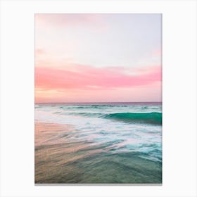 Maracas Bay, Trinidad And Tobago Pink Photography 2 Canvas Print