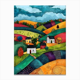 Ireland Countryside Contemporary 5 Canvas Print