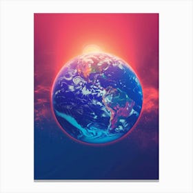 Earth In Space 2 Canvas Print