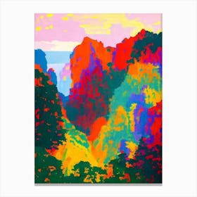 Ao Phang Nga National Park Thailand Abstract Colourful Canvas Print