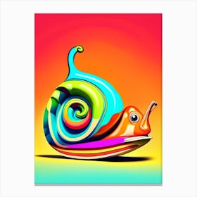 Snail In A Shoe Pop Art Canvas Print