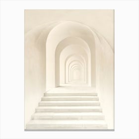 Minimalistic Serene Hallway  Canvas Print