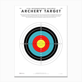 Archery Target Canvas Print
