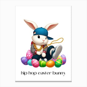 Easter bunny hip hop.kids rooms.nursery rooms.gifts for kids.3 Canvas Print