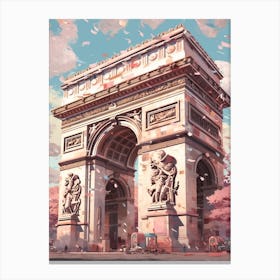 The Arc De Triomphe Paris, France Canvas Print