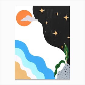 Sun Sea Stars Canvas Print