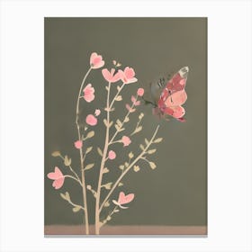 Pink Butterfly 1 Canvas Print