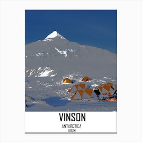 Vinson, Mountain, Antarctica, Mount Vinson, Nature, Art, Wall Print Canvas Print