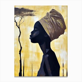 The African Woman; A Boho Ode Canvas Print