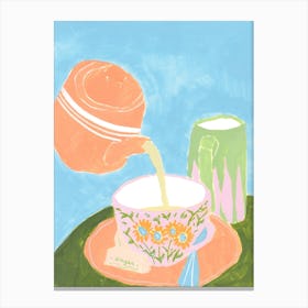 Tea Pot and Sugar Canvas Print