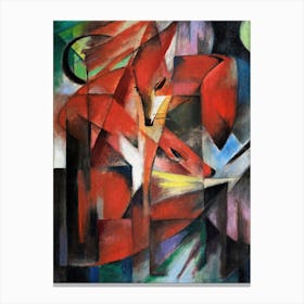 The Foxes by Franz Marc (1913) Canvas Print