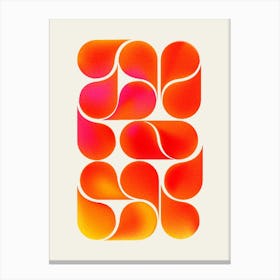 Playful  Orange And Yellow Shapes  Canvas Print