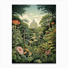 New York Botanical Garden Usa Henri Rousseau Style 2 Canvas Print